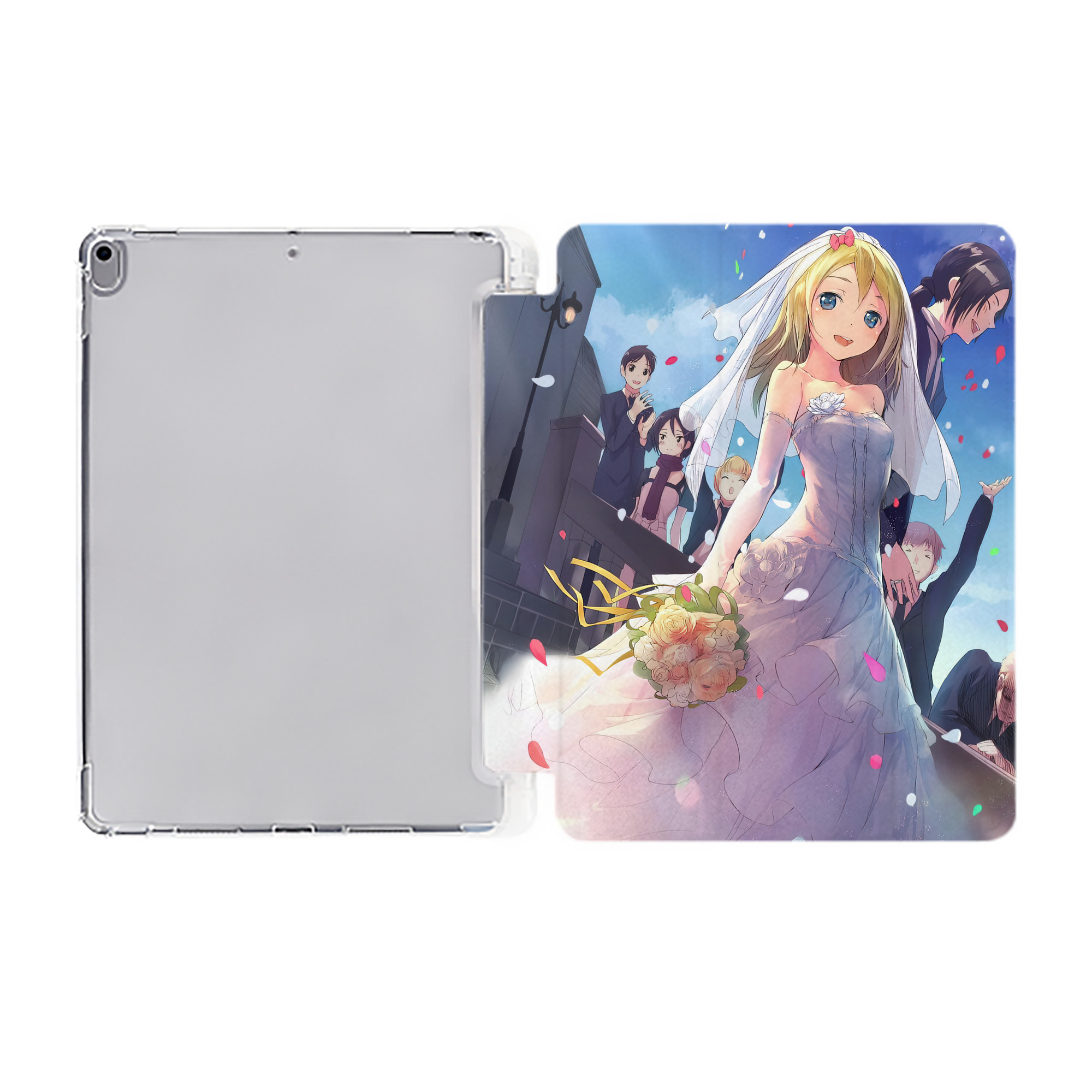 （画像用） 進撃の巨人 Attack on Titan IPad ケース ペン収納付き 三つ折りスタンド PUレザー×シリコン 対応機種9.5/10.5/10.9インチ